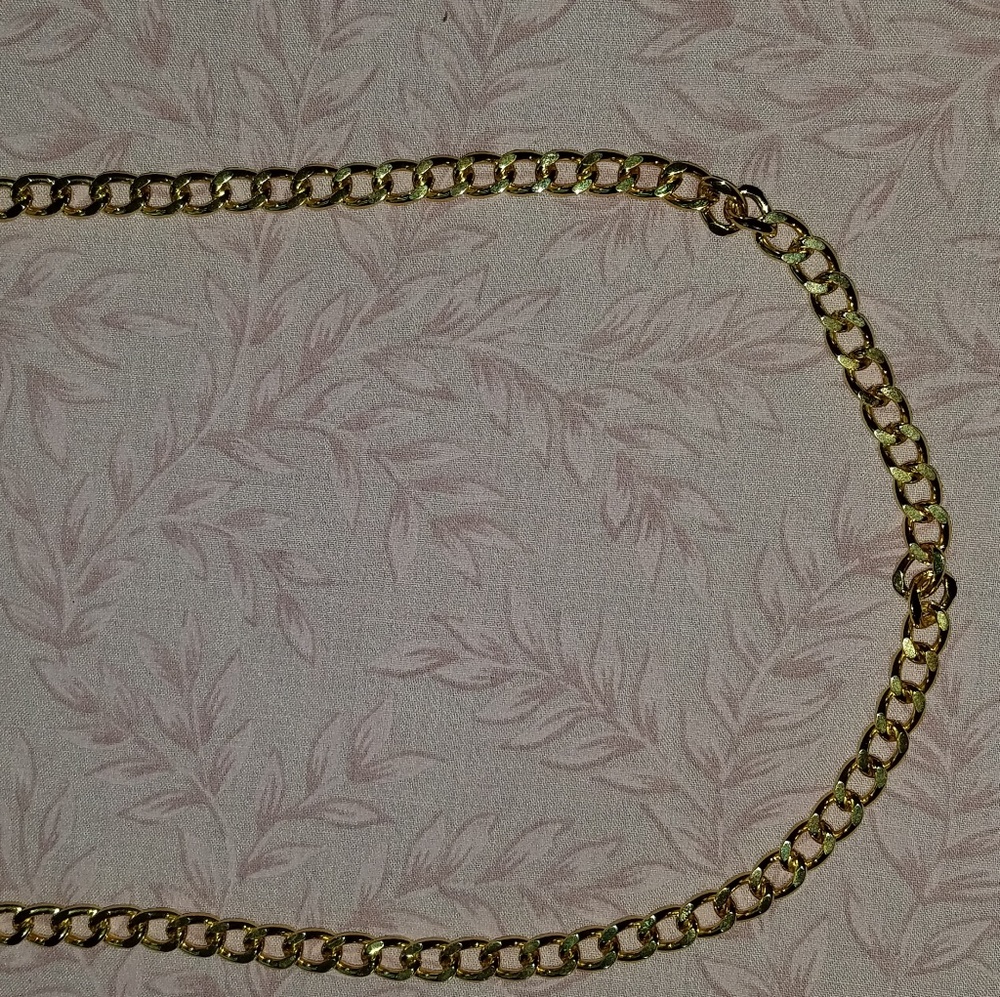 18 K GOLD PLATED CUBAN LINK NECKLACE NEW !!! - Picture 5 of 6
